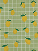 coated cotton / canvas lemon green