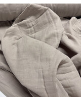 tetra double gauze vergrijsd beige - 160 cm breedte