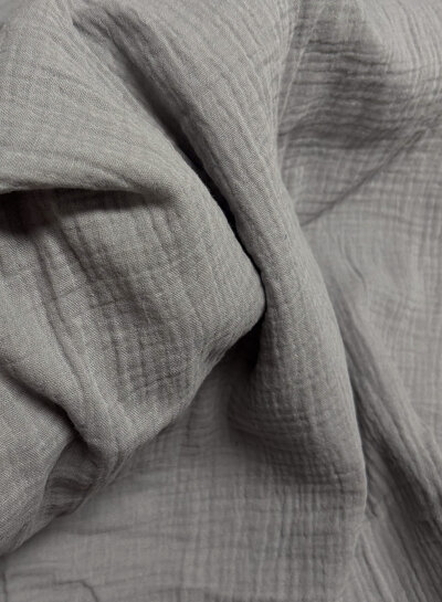 Tetra Double Gauze Grey - 160 cm width