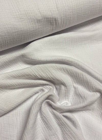 tetra double gauze white - 160 cm width