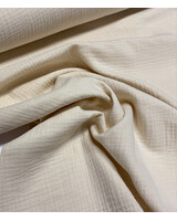 tetra double gauze vanille wit - 160 cm breedte