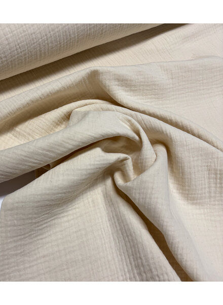 tetra double gauze vanilla white - 160 cm width