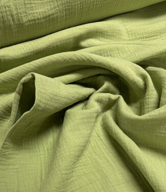 tetra double gauze zachtgroen - 160 cm breedte