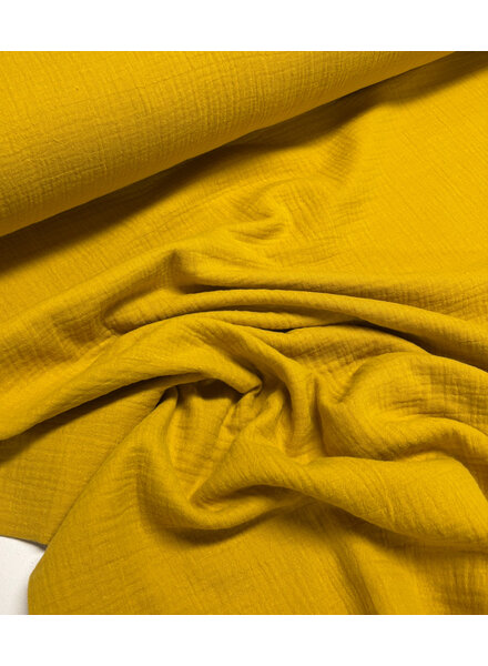 Tetra Double Gauze Ochre - 160 cm width