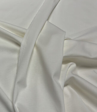 Madeline combed cotton interlock / jersey - ecru