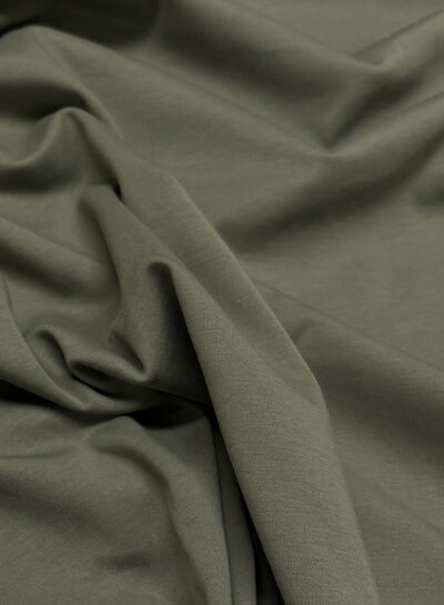 Madeline gekamde katoen interlock / tricot  - groen