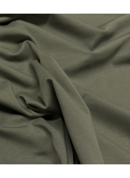 Madeline gekamde katoen interlock / tricot  - groen