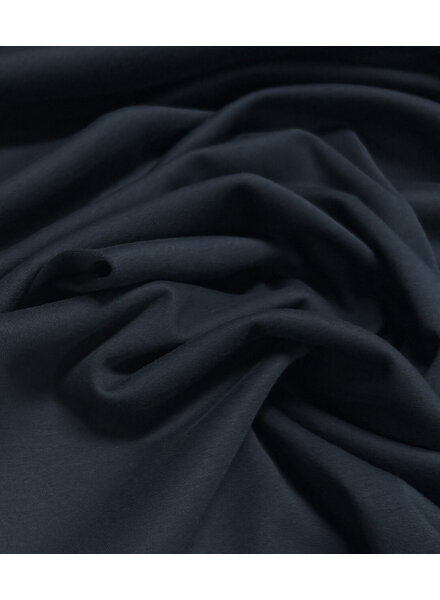 Madeline combed cotton interlock / jersey - navy blue