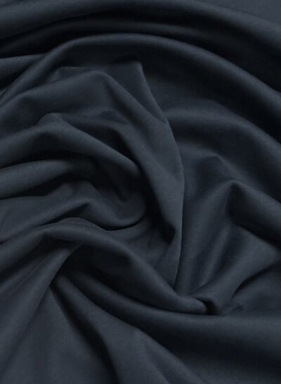 Madeline gekamde katoen interlock / tricot  - marineblauw