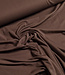 Madeline gekamde katoen interlock / tricot  - bruin