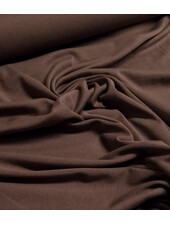 Madeline gekamde katoen interlock / tricot  - bruin