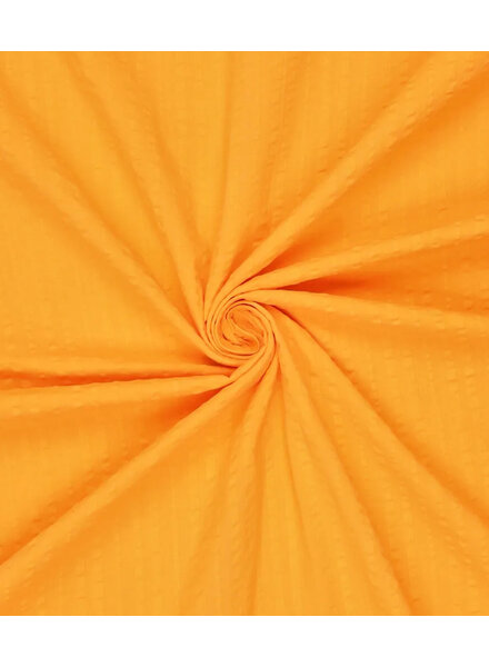 Madeline orange seersucker cotton