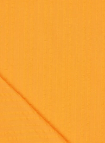 Madeline oranje seersucker katoen
