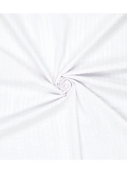 Madeline white seersucker cotton