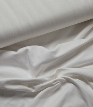 Madeline gekamde katoen interlock / tricot  - wit