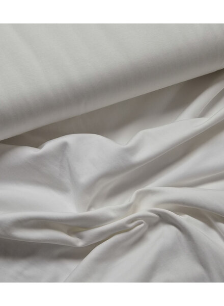 Madeline gekamde katoen interlock / tricot  - wit