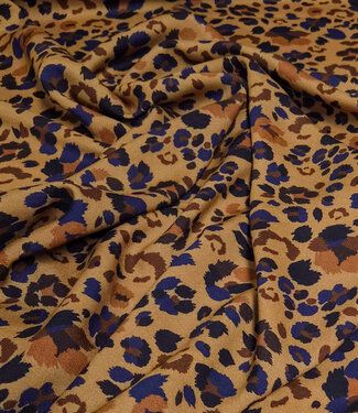 Madeline leopard brown blue - viscose