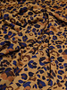 Madeline leopard bruin blauw - viscose