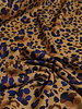 Madeline leopard bruin blauw - viscose