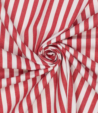 red striped - beautiful denim / twill gabardine