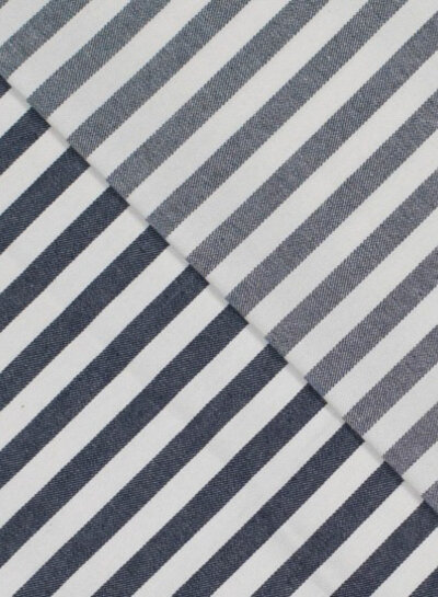 jeansblauw gestreept -  prachtige twill gabardine