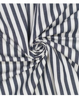 jeansblauw gestreept -  prachtige twill gabardine