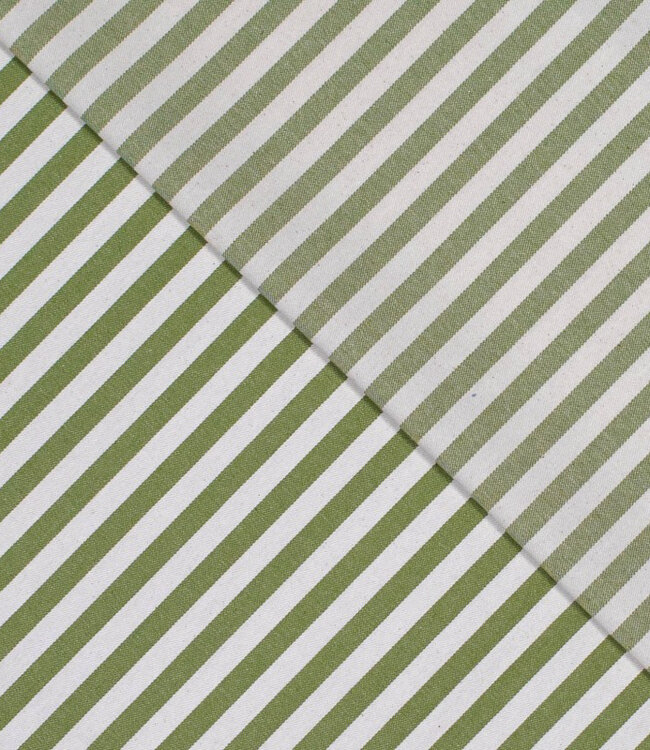 groen gestreept -  prachtige denim / twill gabardine