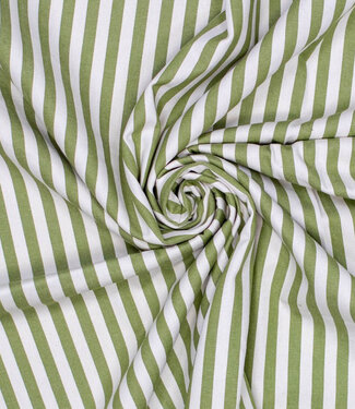 groen gestreept -  prachtige denim / twill gabardine