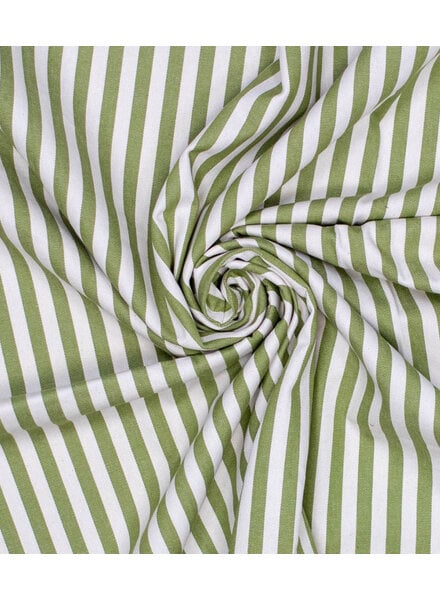 groen gestreept -  prachtige denim / twill gabardine