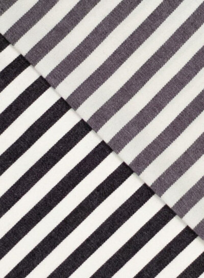 anthracite striped - beautiful denim / twill gabardine