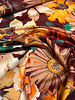 Marylene Madou flower garden rusty  - prachtige print op zachte popeline katoen