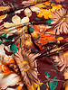 Marylene Madou flower garden rusty  - prachtige print op zachte popeline katoen