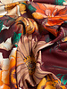 Marylene Madou flower garden rusty  - prachtige print op zachte popeline katoen