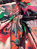 Marylene Madou flower garden burgundy  - prachtige print op zachte popeline katoen