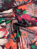 Marylene Madou flower garden burgundy  - prachtige print op zachte popeline katoen