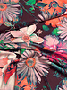 Marylene Madou flower garden burgundy  - prachtige print op zachte popeline katoen