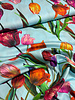 Marylene Madou tulips on sky blue  - prachtige print op zachte popeline katoen