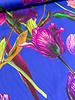 Marylene Madou tulips on deep blue  - prachtige print op zachte popeline katoen