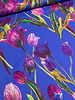 Marylene Madou tulips on deep blue  - prachtige print op zachte popeline katoen