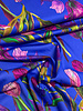 Marylene Madou tulips on deep blue  - prachtige print op zachte popeline katoen