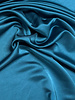 A la Ville petrolgroen - satijn viscose - qualité haute couture