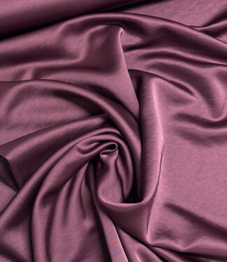 A la Ville eggplant - satin viscose - quality haute couture