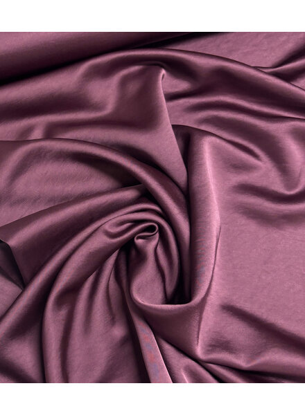 A la Ville eggplant - satin viscose - quality haute couture