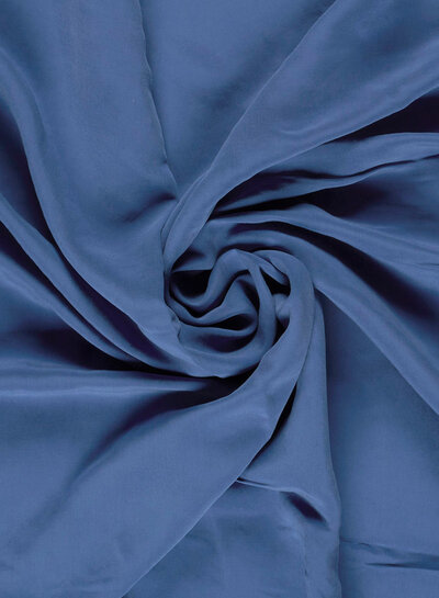jeansblauw - sandwashed viscose