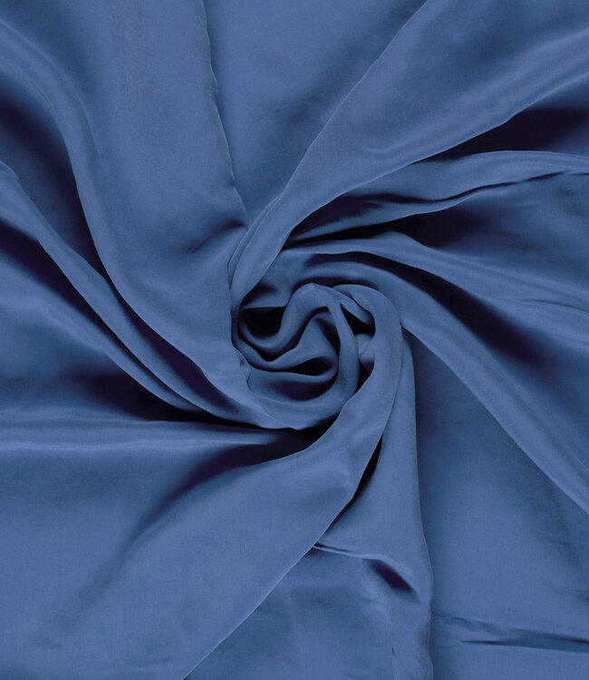 jeansblauw - sandwashed viscose