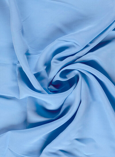 lichtblauw - sandwashed viscose