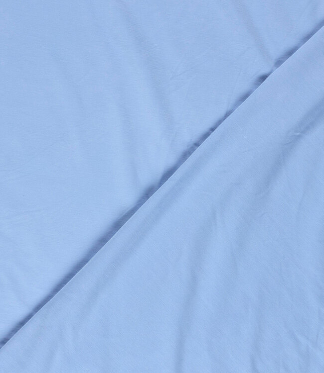 lichtblauw - sandwashed viscose jersey