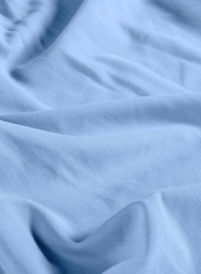 lichtblauw - sandwashed viscose jersey