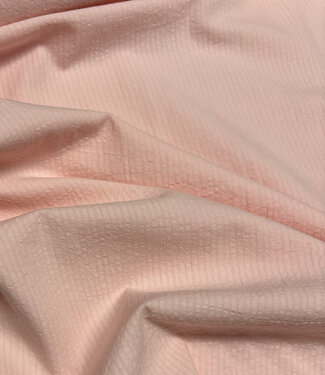Fibremood light pink with subtle lines - seersucker