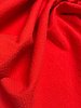 Fibremood red with subtle lines - seersucker